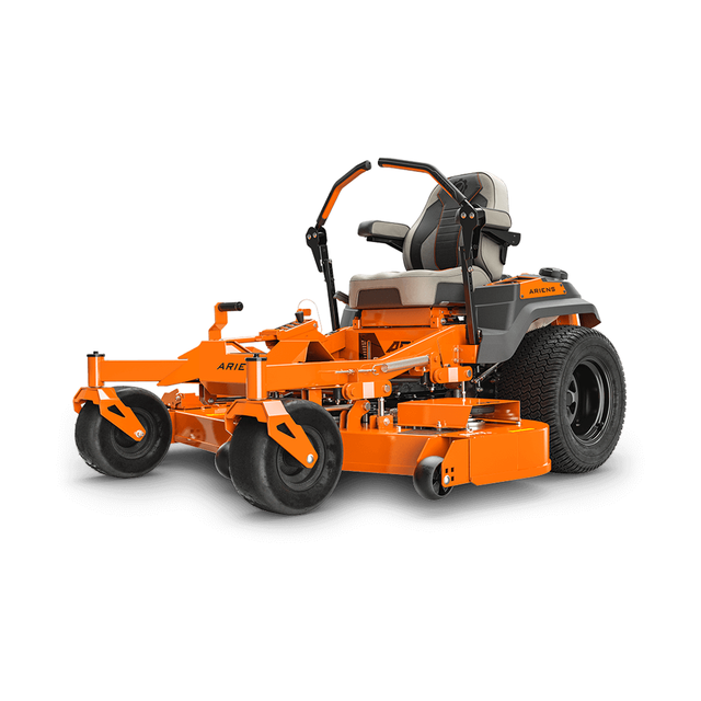 Ariens Apex 991163 zero-turn mower in orange and black with a 60 in fabricated deck, photographed on grass.
