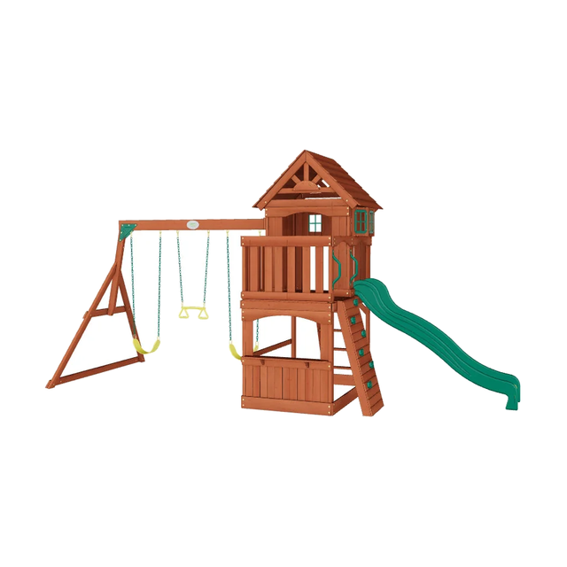 Backyard Discovery Atlantis, outdoor swing set, product view on a white background