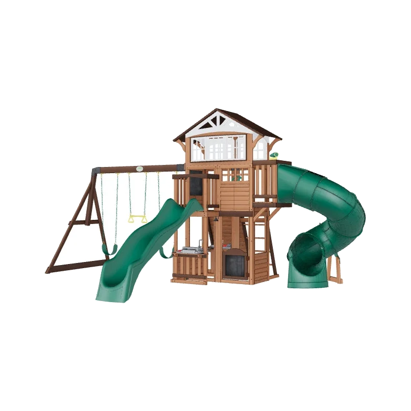 Backyard Discovery Bristol Point, outdoor swing set, product view on a white background
