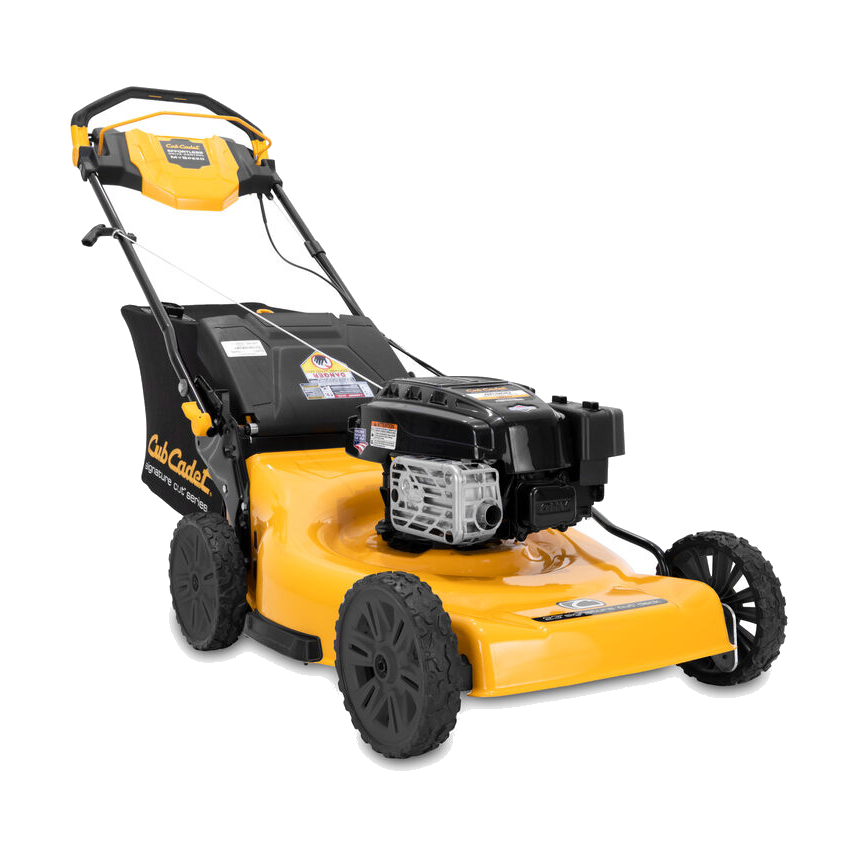 Cub Cadet SC900 self-propelled walk-behind mower with 23 inch cutting deck and Briggs & Stratton engine on grass.