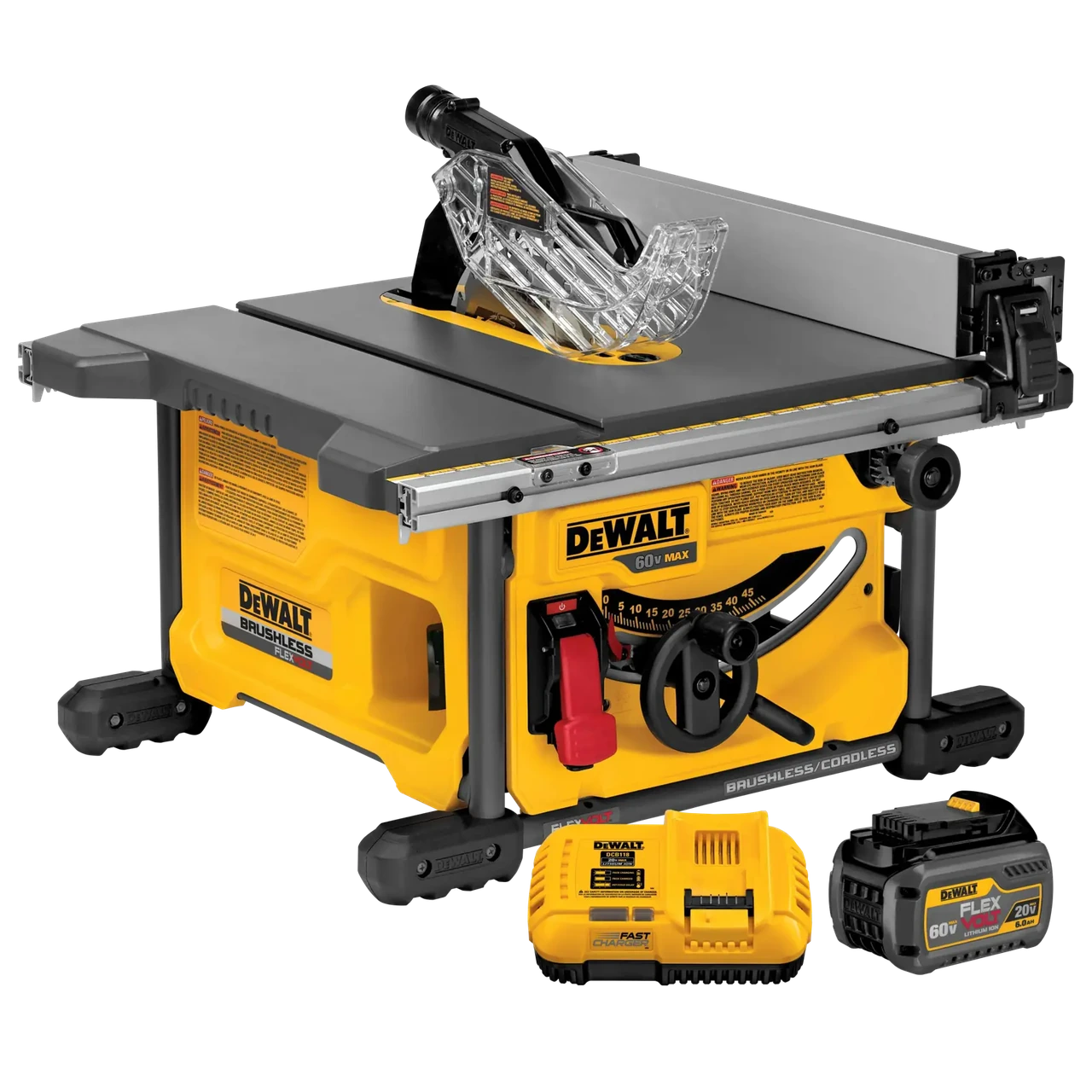 DeWalt DCS7485T1 FLEXVOLT 60V MAX 8-1/4" Cordless Table Saw Kit, view 1