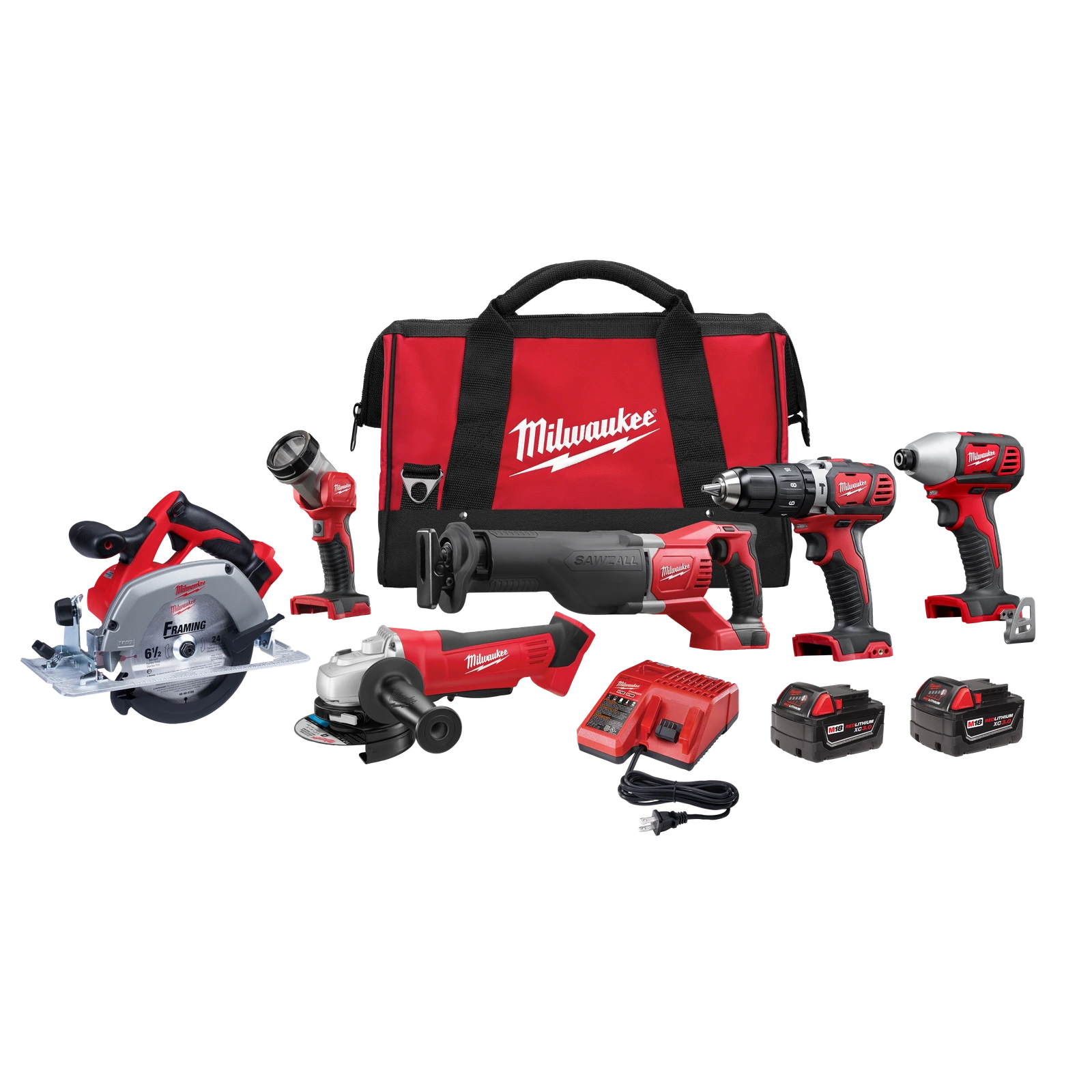 Milwaukee 2696-26 M18 6-Tool Cordless Combo Kit, view 1